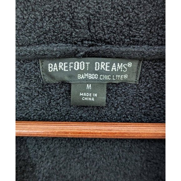 Barefoot Dreams Bamboo Chic Lite Black Waterfall Cardigan Women's Medium Long - Picture 3 of 4